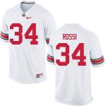 NCAA Ohio State Buckeyes Men's #34 Mitch Rossi White Nike Football College Jersey YAO3045FC